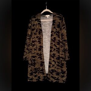 Belle by Kim Gravel Camouflage Cardigan